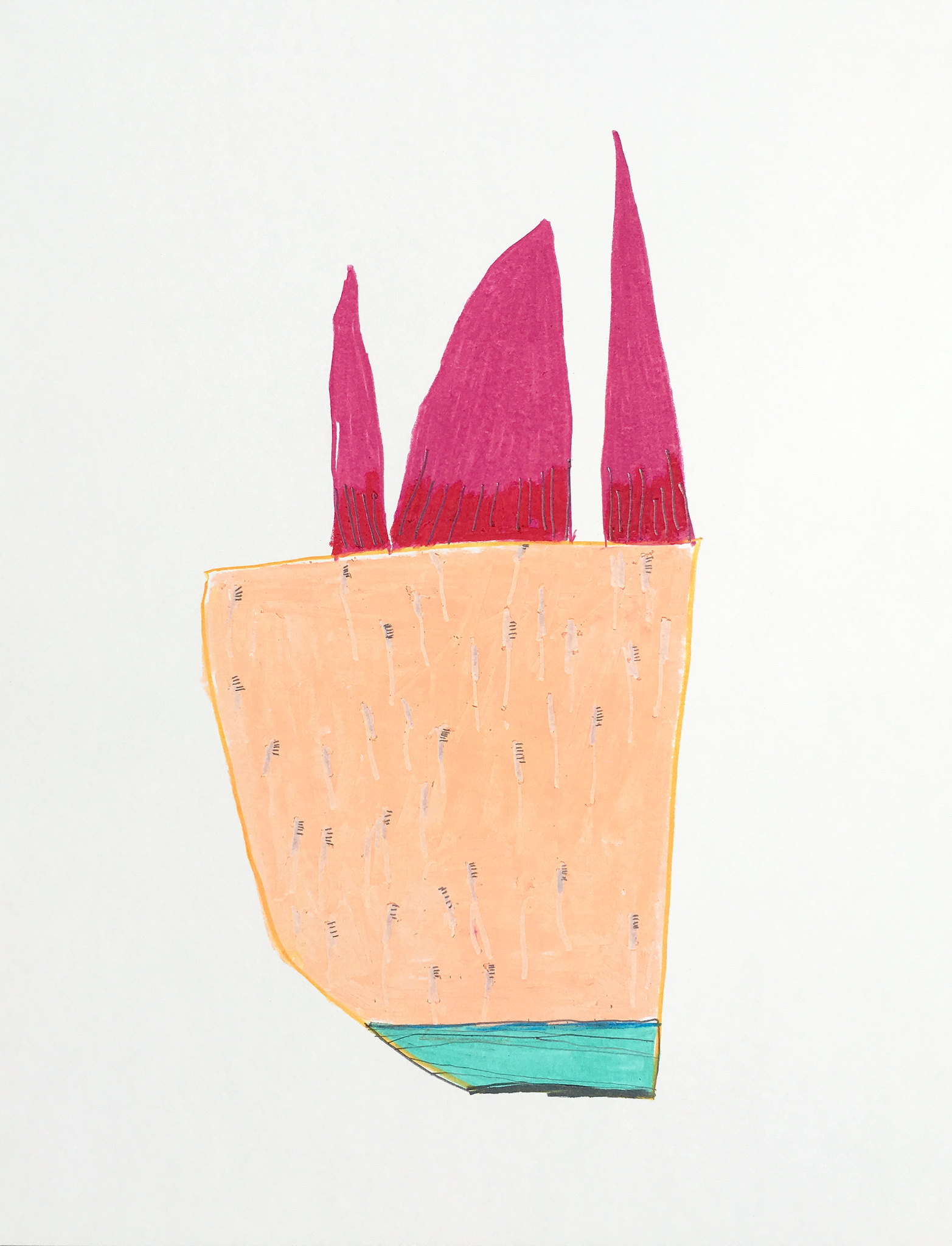 Bateau fleuri
